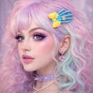 Gothic Lolita Skeleton Hand Hair Clip Spooky Halloween Upcycled Hand Embellished